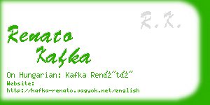 renato kafka business card